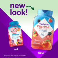 Thumbnail for Vitafusion Fiber Well Gummy Vitamins, 90 Count (Packaging May Vary)