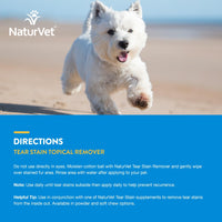 Thumbnail for NaturVet – Tear Stain Topical Remover Plus Aloe – 4 oz | Eliminates Unsightly Tear & Saliva Stains | Gentle, Water-Based Formula | for Dogs & Cats