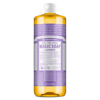 Thumbnail for Dr. Bronner's Pure-Castile Liquid Soap, Made with Organic Oils, 18-in-1 Uses: Face, Body, Hair, Laundry, Pets and Dishes, Concentrated, Vegan, Non-GMO, Lavender, 32 Oz