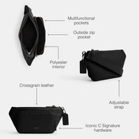 Thumbnail for COACH Belt Bag in Cross Grain Leather Black One Size