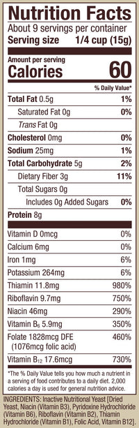 Thumbnail for Bob's Red Mill Nutritional Yeast, 5oz (Pack of 1) - Vegan, Paleo Friendly, Kosher
