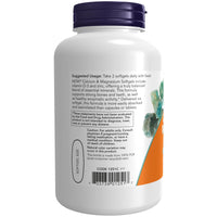 Thumbnail for NOW Foods Supplements, Calcium & Magnesium with Vitamin D-3 and Zinc, Supports Bone Health*, 120 Softgels