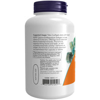 Thumbnail for NOW Foods Supplements, Calcium & Magnesium with Vitamin D-3 and Zinc, Supports Bone Health*, 120 Softgels