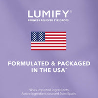 Thumbnail for LUMIFY Eye Drops for Red Eyes, Redness Reliever for Brighter Looking Eyes, Works in 1 Minute & Lasts Up to 8 Hours, Eye Drops, 0.08 Fl Oz (2.5 mL)