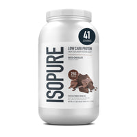 Thumbnail for Isopure Low Carb 100% Pure Whey Isolate Protein Powder, Gluten Free, With Vitamins, Dutch Chocolate, 25g Protein Per Serving, 3.07 Lbs, 41 Servings (Packaging May Vary)