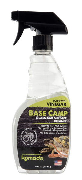 Komodo Base Camp Cleaner | All-Natural Glass & Surface Cleaner | Free of Harsh Chemicals, 16oz Spray