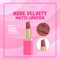 Thumbnail for Juvia's Place The Nude Velvety Matte Lipstick A Mauve Moment - Nude, Long-lasting, Rich-Color Lip Makeup, Creamy Lipstick with Matte Finish, Beauty & Lip Products