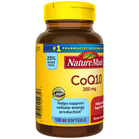 Thumbnail for Nature Made CoQ10 200 mg, Dietary Supplement for Heart Health and Cellular Energy Production, 100 Softgels, 100 Day Supply