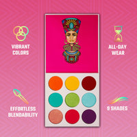 Thumbnail for Juvia's Place Palette The Zulu - Turquoise, Red, Purple, Shades of 9, Colorful, Vivid, Vibrant Palette, Pigmented Makeup Palette Color & Shine
