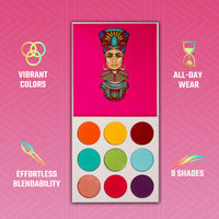 Thumbnail for Juvia's Place Palette The Zulu - Turquoise, Red, Purple, Shades of 9, Colorful, Vivid, Vibrant Palette, Pigmented Makeup Palette Color & Shine