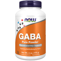 Thumbnail for NOW Foods Supplements, GABA (Gamma-Aminobutyric Acid) Powder, Neurotransmitter Support*, 6-Ounce