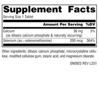 Thumbnail for Source Naturals Yeast Free Selenium, from l-Selenomethionine, Non-GMO Validated, 200 mcg - 120 Vegan Tablets