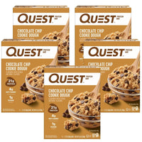 Thumbnail for Quest Nutrition Chocolate Chip Cookie Dough - High Protein, Low Carb, Gluten Free, Keto Friendly, 2.12 Oz , 4 Count (Pack of 5)