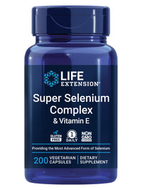 Thumbnail for Life Extension Super Selenium Complex, 200 mcg – 3 Forms of Selenium, Vitamin E – Cellular Health & Longevity Support – Gluten-Free, Non-GMO, Vegetarian, 1 Daily – 200 Capsules
