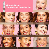 Thumbnail for Benefit Gimme Brow+ Volumizing Fiber Gel, 4 Medium Warm Deep Brown, 1 Count