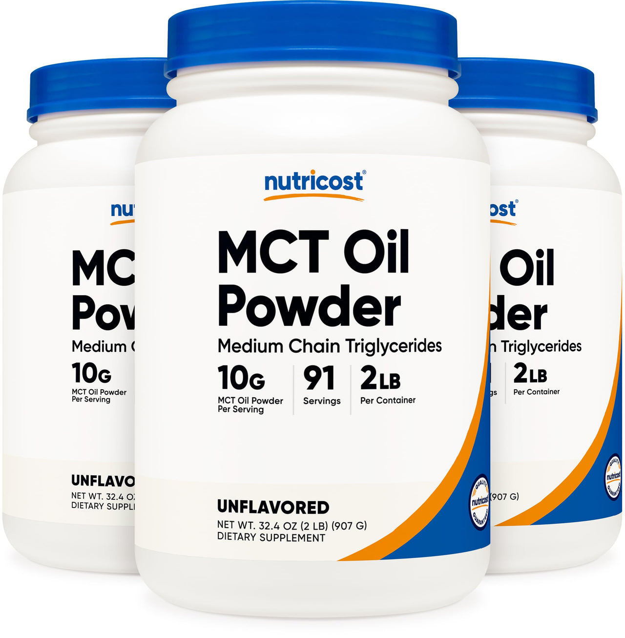 Nutricost Premium MCT Oil Powder - Best for Keto, Ketosis, and Ketogenic Diets - Non-GMO and Gluten Free… (2 LB (Unflavored))