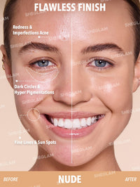 Thumbnail for SHEGLAM Skin Magnet High Coverage Foundation Stick Longwear Medium Face Makeup for All Skin Types-Nude