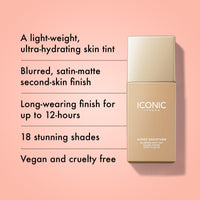 Thumbnail for ICONIC LONDON Super Smoother Blurring Skin Tint | Light to Medium Coverage, Hydrating, Ultra-Lightweight Tinted Moisturizer, Cruelty-Free, Vegan Makeup (Neutral Light) 1.01 Fl oz