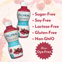 Thumbnail for DermaRite's ProHeal Critical Care Protein Supplement - Wound Recovery Liquid Formula, 17g of Collagen & Whey Protein - Cherry Splash Flavor, 30 oz., 1 Count