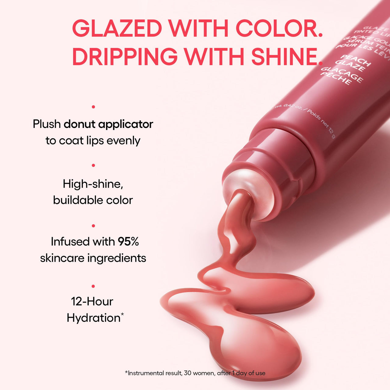 LANEIGE Glaze Craze Tinted Lip Serum Chocolate Frosting: Plumping, Nourishing Hydration with Polypeptide