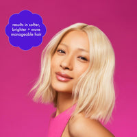 Thumbnail for amika bust your brass cool blonde strength repair conditioner, 1000ml
