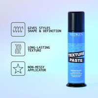 Thumbnail for Redken Long-Lasting Styling Paste For All Hair Types - Adds Long-Lasting Texture & Definition With Flexible Control, Medium Hold
