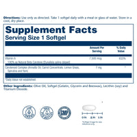 Thumbnail for SOLARAY Food Carotene 7500mcg (25000 IU) - Beta Carotene Vitamin A Supplement - Wellness and Immune Support Supplement, Potent Eye Vitamins and Skin Food, Plant Sourced, 60-Day Guarantee, 50 Softgels
