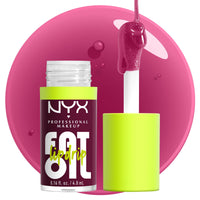 Thumbnail for NYX PROFESSIONAL MAKEUP Fat Oil Lip Drip, Moisturizing Lip Oil Gloss, Vegan Tinted Formula, Up to 12 HR Hydration - That's Chic (Deep Berry)