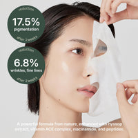 Thumbnail for Arencia Hyssop Glow Sheet Mask, 5 Pack, Hydrating, Glowing, Boosting, Repairing for younger looking skin with Vitamin A,C,E