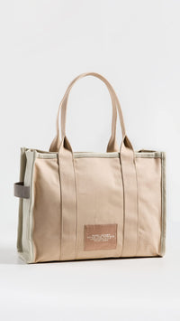 Thumbnail for Marc Jacobs Women's The Colorblock Large Tote Bag, Beige Multi, One Size