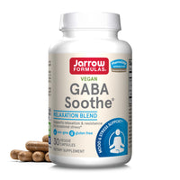 Thumbnail for Jarrow Formulas® GABA Soothe®, 3 Ingredient Dietary Supplement for Relaxation and Occasional Stress, 30 Veggie Capsules, 30 Day Supply