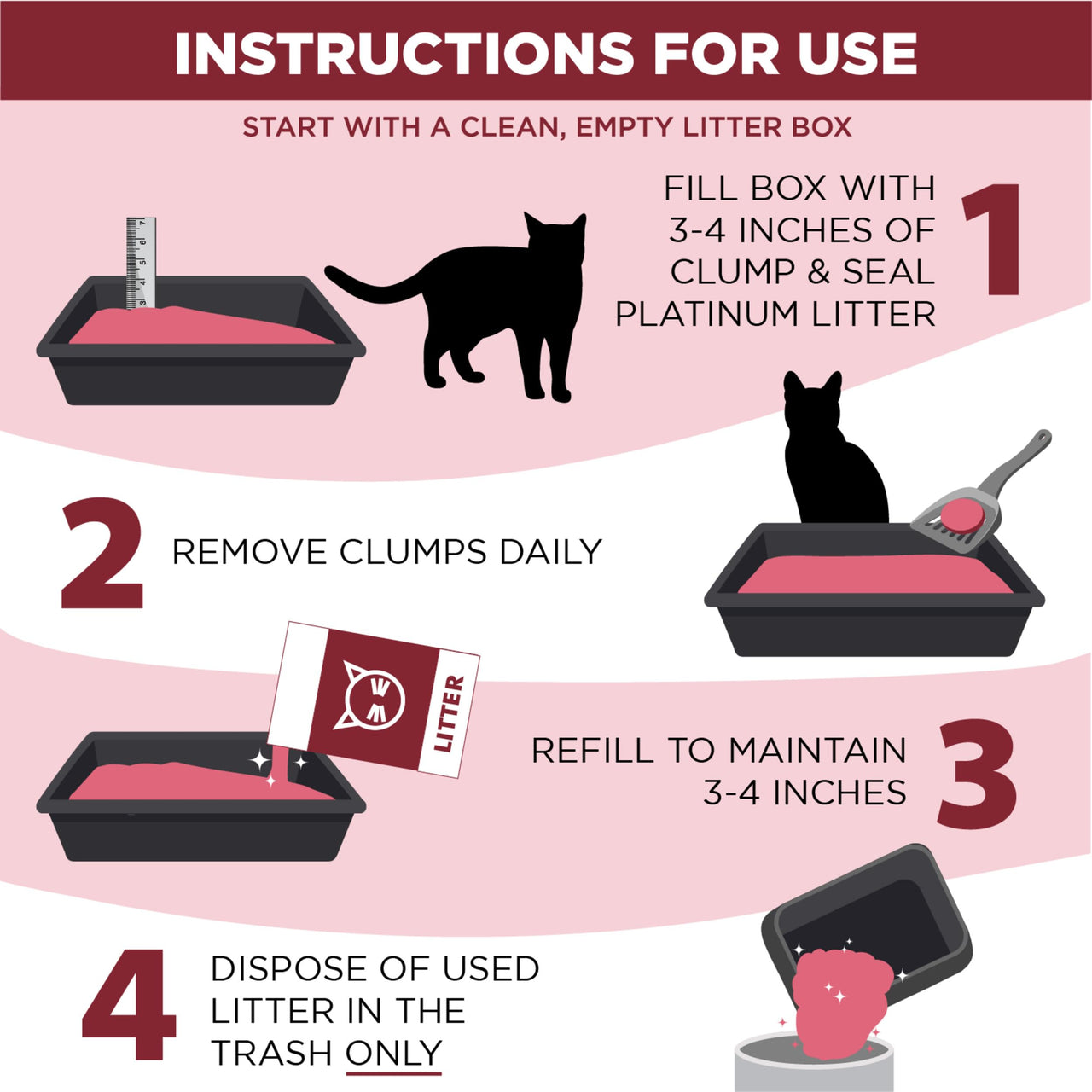 ARM & HAMMER Clump & Seal Platinum Cat Litter, Multi-Cat, 14-Day Odor Control, Rock-Hard Clumps, 37 lbs – Powerful Odor Eliminator with Baking Soda