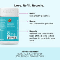 Thumbnail for OLLY Goodbye Stress Gummy, GABA, L-Theanine, Lemon Balm, Stress Relief Supplement, Berry - 60 Count