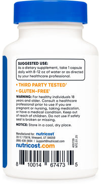 Thumbnail for Nutricost Potassium Iodide (KI), 90 Capsules, 65mg Potassium Iodide Per Serving, Vegetarian, Non-GMO & Gluten Free