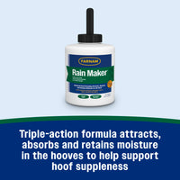 Thumbnail for Farnam Rain Maker Triple Action Hoof Moisturizer & Conditioner, Protection Against Dry Weather, Cracks, Splits, Contracted Heels, 32 fl oz