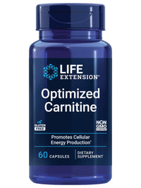Thumbnail for Life Extension Optimized Carnitine, Three Forms of L-carnitine, Promotes Heart & Brain Health, Gluten Free, Non-GMO, Vegetarian, 60 Capsules