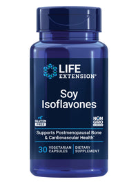 Thumbnail for Life Extension Soy Isoflavones, Heart, Bone & Cellular Health Support for Post-menopausal Women, Gluten-Free, Non-GMO, Vegetarian, 30 Capsules