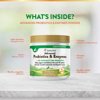 Thumbnail for NaturVet – Advanced Probiotics & Enzymes - Plus Vet Strength PB6 Probiotic | Supports and Balances Pets with Sensitive Stomachs & Digestive Issues | for Dogs & Cats (4 oz)