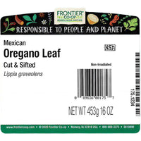 Thumbnail for Frontier Co-op Mexican Oregano Leaf, 1lb Bulk Bag - Cut & Sifted - Dried Oregano Leaves, Ideal for Oregano Tea, Taco Seasoning & Mexican Food, Kosher