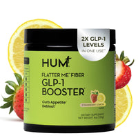 Thumbnail for HUM Flatter Me Fiber Supplement for Women & Men, Prebiotics & Digestive Enzymes to Support Weight & Bloating, Digestive & Gut Health, Fiber Powder Drink Mix, Strawberry Lemon - 10 Servings