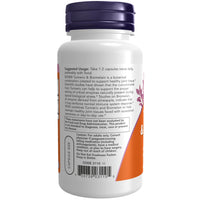 Thumbnail for NOW Foods Supplements, Turmeric & Bromelain (Standardized Turmeric Extract) with Bromelain 2400 GDU/g, 90 Veg Capsules