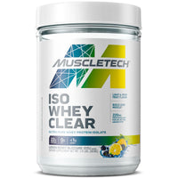 Thumbnail for MuscleTech Whey Protein Powder Clear Whey Protein Isolate Whey Isolate Protein Powder for Women & Men Clear Protein Drink 22g of Protein, 90 Calories Lemon Berry Blizzard, 1.1lb(19 Servings)