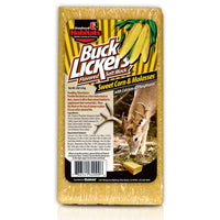 Thumbnail for EVOLVED HABITATS Buck Lickers Sweet Corn & Molasses Flavored Salt Block 4 Lbs Mineral Deer Attractant - Ready & Easy to Use Time-Release All Year-Round Food Supplement for Deer, Elk & Moose