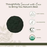 Thumbnail for Starwest Botanicals Spirulina Powder Organic - Dried Blue Green Algae Superfood, Use in Juice & Smoothies, Certified Kosher, Non-GMO - Bulk 1 lb Bag