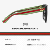 Thumbnail for Gucci GG0034SN Designer Sunglasses: Elegant Woman Square Frame Eyewear with Premium eSHADES Kit - Epitome of Luxury and Style