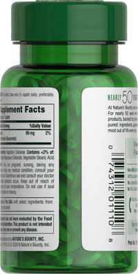 Thumbnail for Nature's Bounty Potassium 99mg, Supports Fluid Balance and Muscle Activity, Involved in Normal Heart Function, Potassium Gluconate Dietary Supplement, Gluten Free, 1 Per Day, 100 Vegetarian Caplets