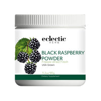 Thumbnail for Eclectic Herb - Black Raspberry Powder Superfood Supplement | Nutritional Support, Vitamins + Minerals | Antioxidant + Immune Support | Natural, Non-GMO, Vegan, Gluten Free (3.2 oz | 90 g)