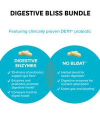 Thumbnail for Zenwise Health Bliss Bundle Digestive Enzymes + No Bloat + Free Travel Tin - pre and Post Meal Digestive Routine with enzymes and probiotics for Digestion