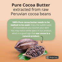 Thumbnail for De La Cruz Cocoa Butter - 100% Pure and Natural Cocoa Butter For Dry, Rough Skin - All Natural Hydrating Moisturizer, 2 OZ (Jar - 1 Count, 2 Ounce)