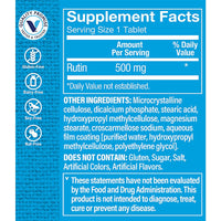 Thumbnail for The Vitamin Shoppe Rutin 500MG, Supports Circulation, Supports Vascular Health, Aids in The Absorption of Vitamin C, Once Daily (100 Tablets)